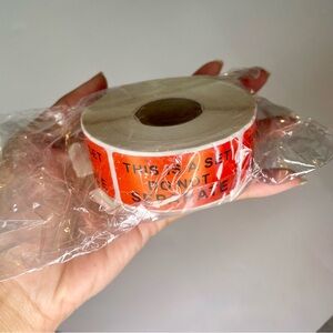 New DO NOT SEPARATE Red Sticker Roll